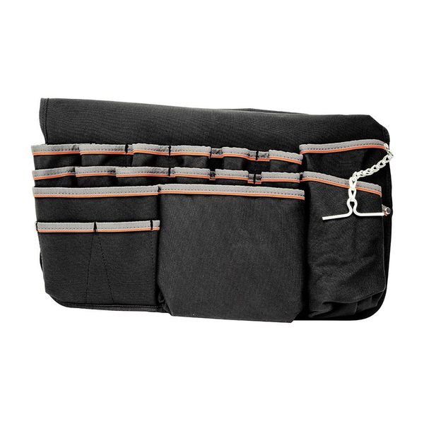 Bucket Tool Organizer, Polyester, Black/Orange, 23