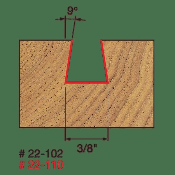 Dovetail Bit, 3/8