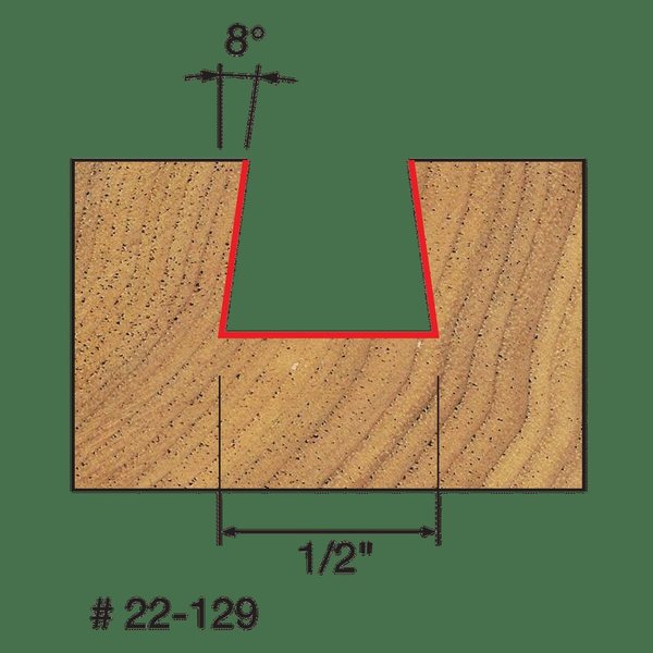 Dovetail Bit, 1/2