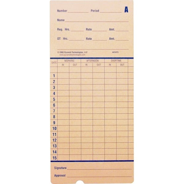 Time Card, PK100