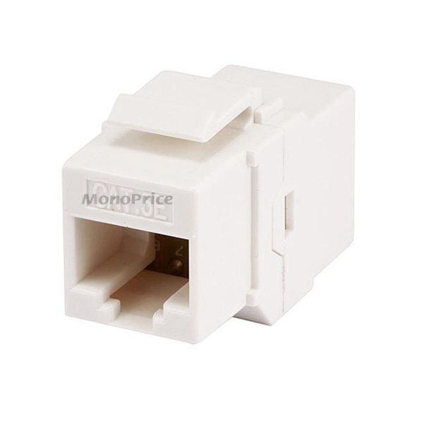 Datacom Jack, Cat5, Inline Coupler, White