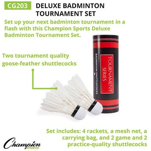 Deluxe Badminton Tournament Set In Case