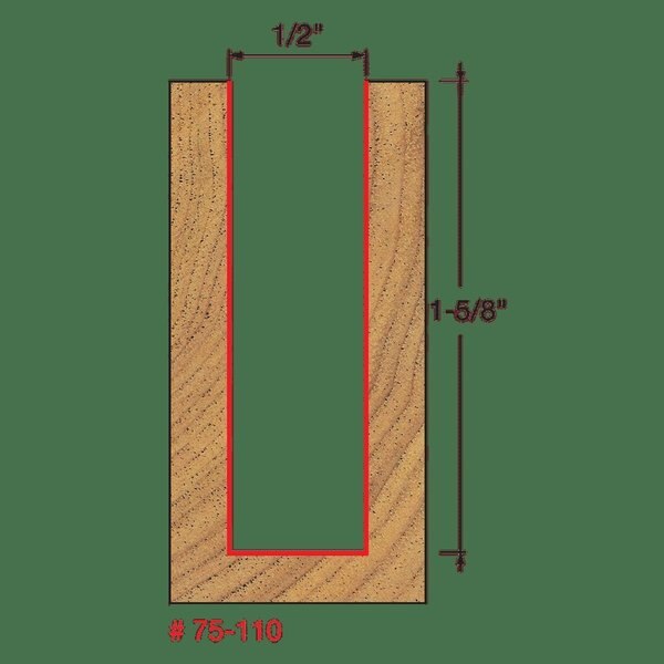 Up Spiral Bit, 1/2