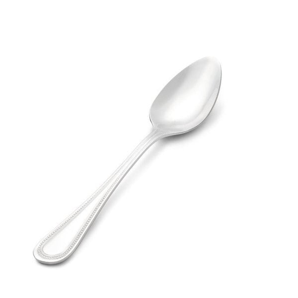 Dessert Spoon, 7.37 in L, Silver, PK12
