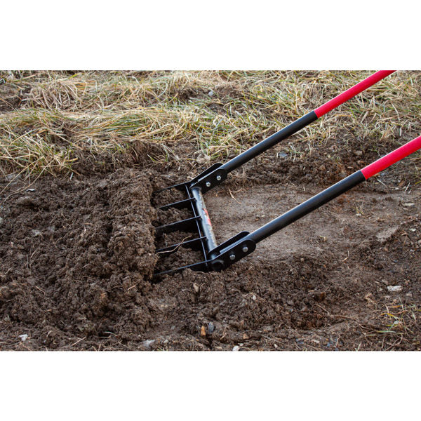 Broadfork, 10 ga. Steel, Fiberglass handle, 56 x 20 x 5.25 in.