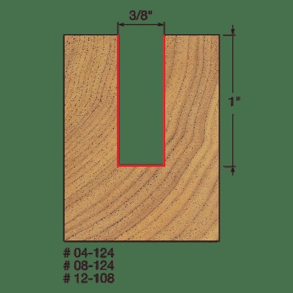 Double Flute Straight Bit (Eclipse Grind