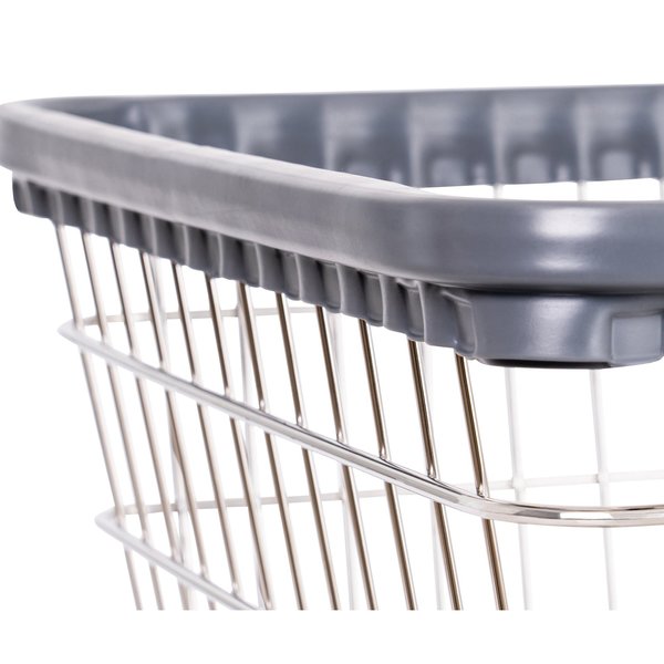 Wire Utility Cart, 4.5 Bushel, Chrome