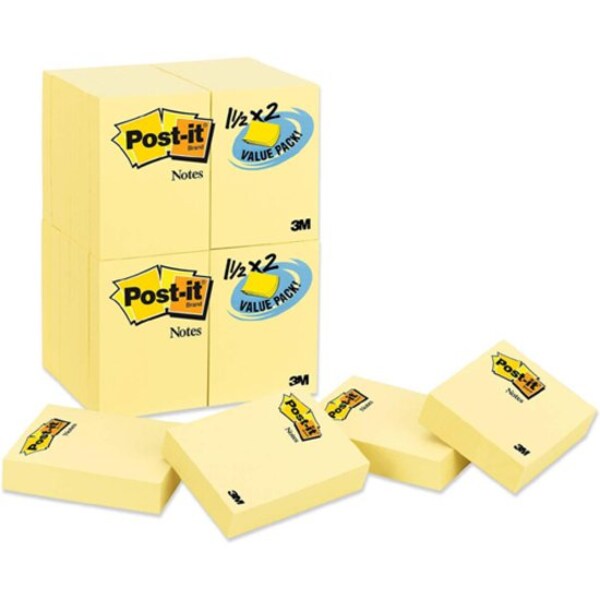 Sticky Notes, 1 3/8 in x 1 7/8 in Sz, PK24