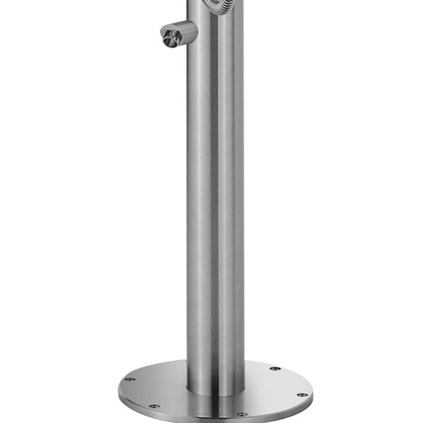 Outdoor Brushed Stainless Steel Shower System-Wave Outdoor Shower