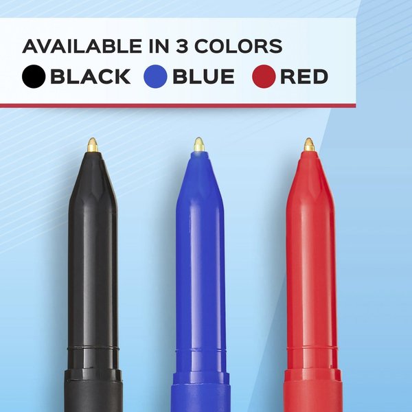 Pen, Writebros, Stick, Med, Bk, PK12