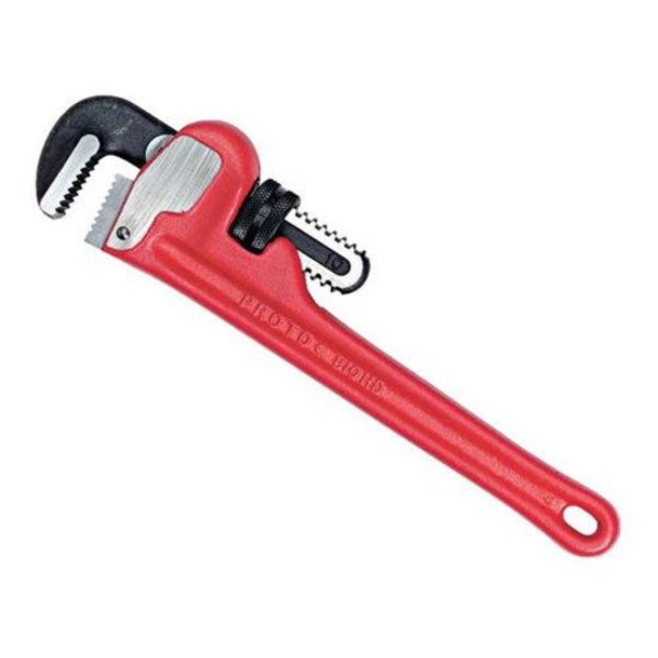 10 in L 1 1/2 in Cap. Cast Iron Straight Pipe Wrench