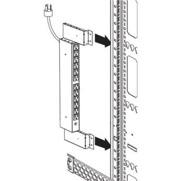 PDU Accessory, Bracket, Vertical, 1U