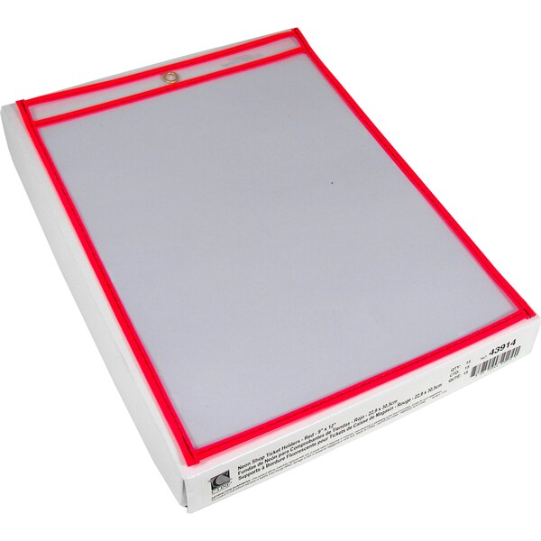 Shop Ticket Holder, Red, 9 x 12