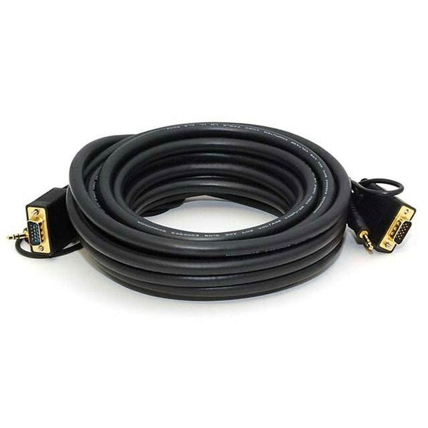 CPU Cord, SVGA/3.5mm Stereo M to M, 25ft