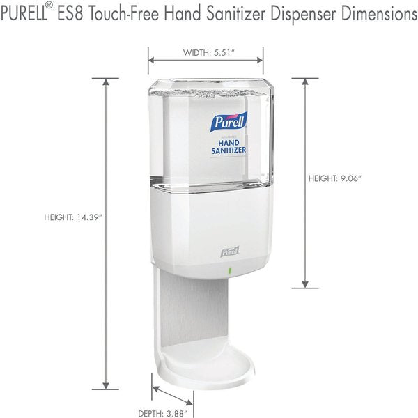 Touch-Free Hand Sanitizer Dispenser 1200mL- White