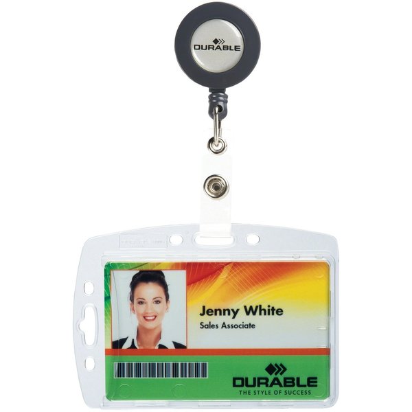 ID Badge Holder, Shell Style, PK10