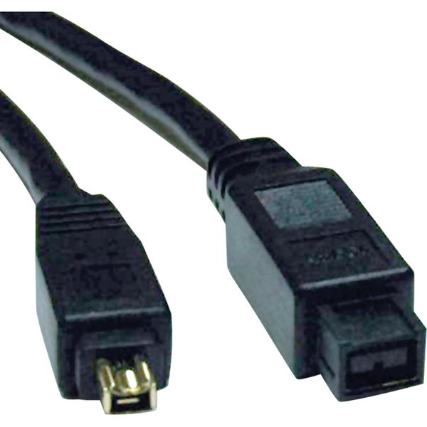 Firewire Cable, IEEE, 9pin/4pin, M/M, 6ft