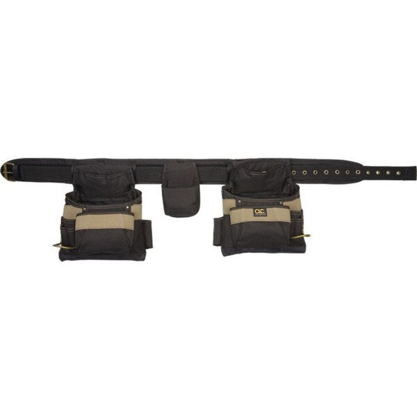 Black Polyester Tool Belt, 16 Pockets