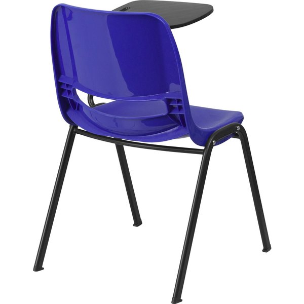 Tablet Arm Chair, Left Hand Flip-Up, Blu, 21