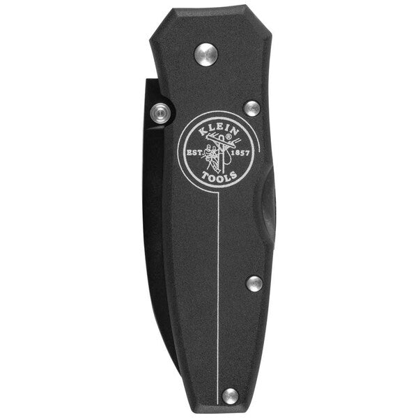Lightweight Lockback Knife, 2-1/2-Inch Drop Point Blade, Black Handle