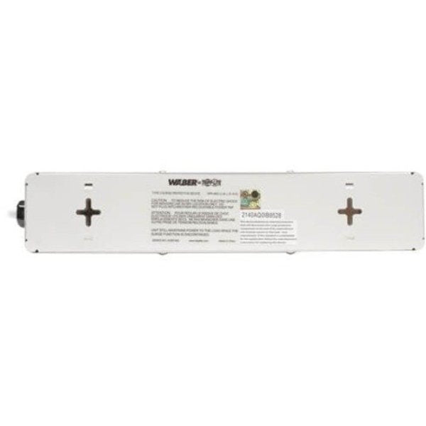 Surge Protector Strip, 6 Outlet, White