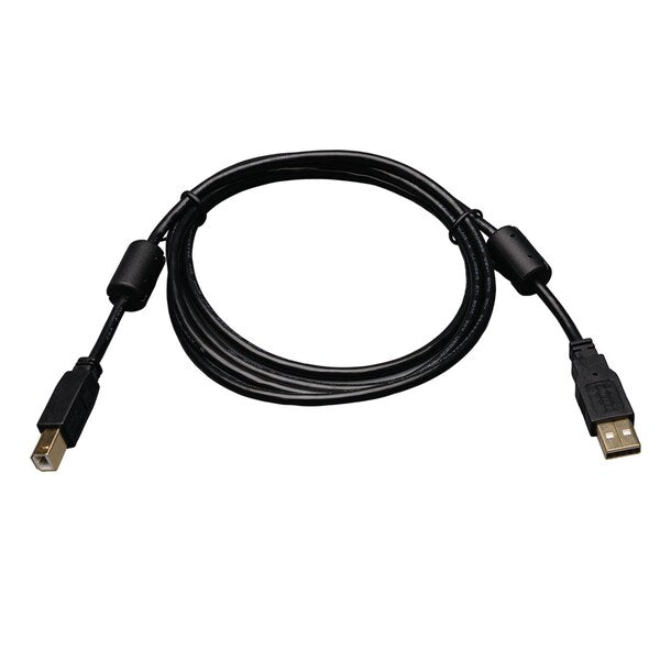 USB 2.0 Cable, Hi-Speed A/B, Choke, M/M, 3ft