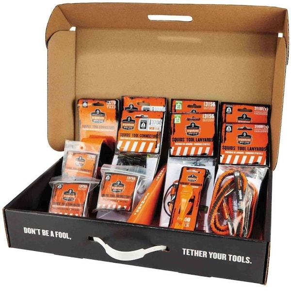 Tool Tethering Kit, Black/Green/Orange