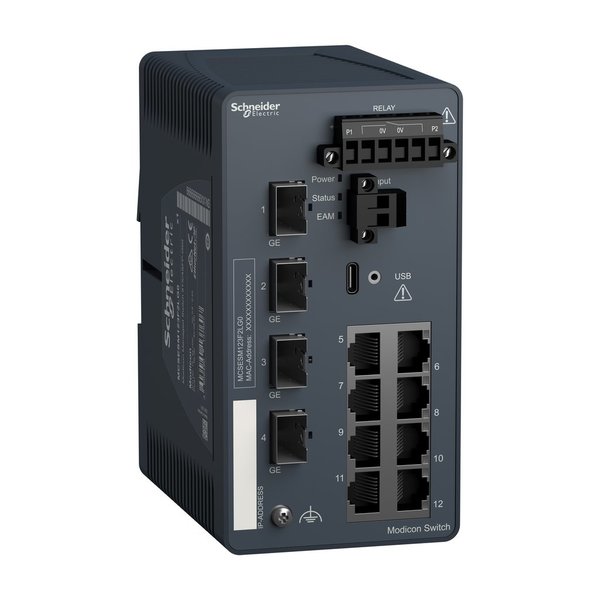 Modicon Managed Switch 8TX/4SFP-Gbit