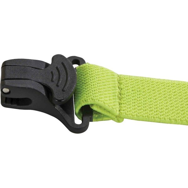 Hard Hat Lanyard w/ Clamp, Elastic, Lime