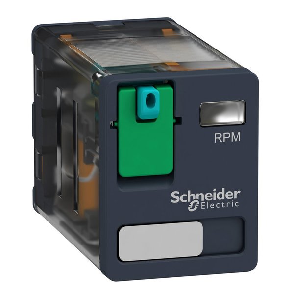 Power plug-in relay, 15 A, 2 CO, 12 V DC, 12V DC Coil Volts, 2 C/O