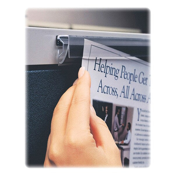 Display Rail, 48 in. W, 1-1/2 in. H, Clear