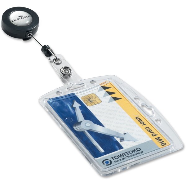 ID Badge Holder, Shell Style, PK10
