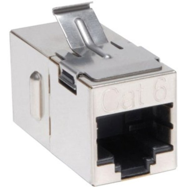 Cat6 Coupler, RJ45 F/F, Shielded, Snap-in