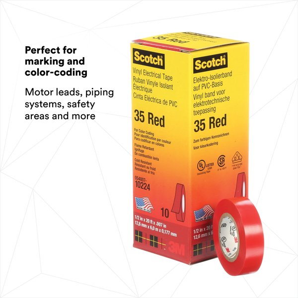 Electrical Tape, 7 mil, 1/2