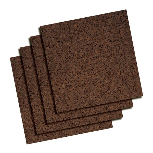 Bulletin Board Tiles, Dark, PK4