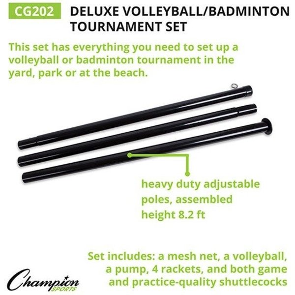 Deluxe Volleyball/Badminton Tourn Set