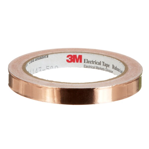 Foil Tape, 1/2 In. x 18 Yd., Copper, PK18