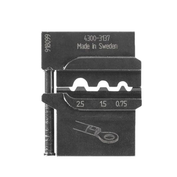 Module Insert, Non-Insulated Terminals, Capacity: 22 to 14 AWG, 12 to 10 AWG