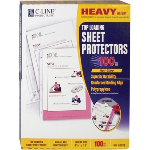 Page Protector, Poly, 11 x 8.5