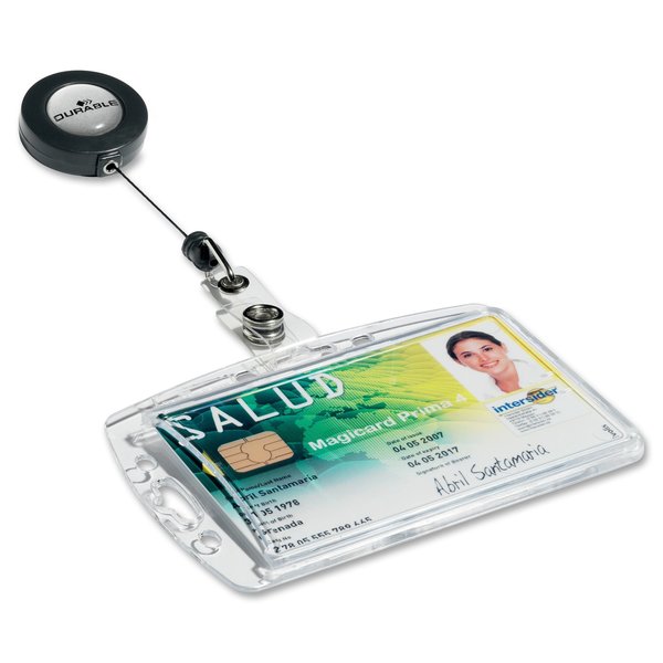 ID Badge Holder, Shell Style, PK10