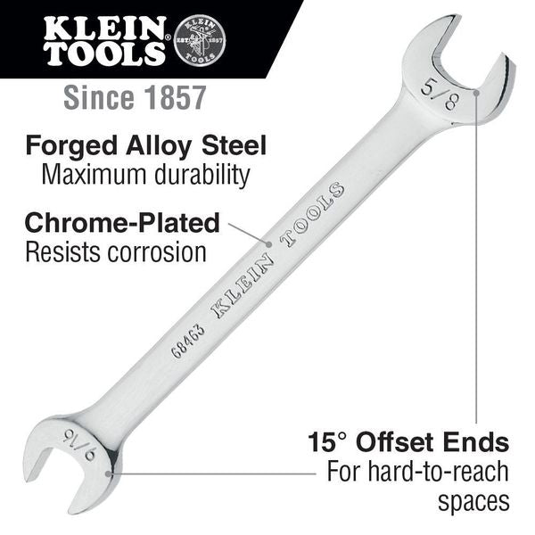 Open-End Wrench 15/16-Inch and 1-Inch Ends