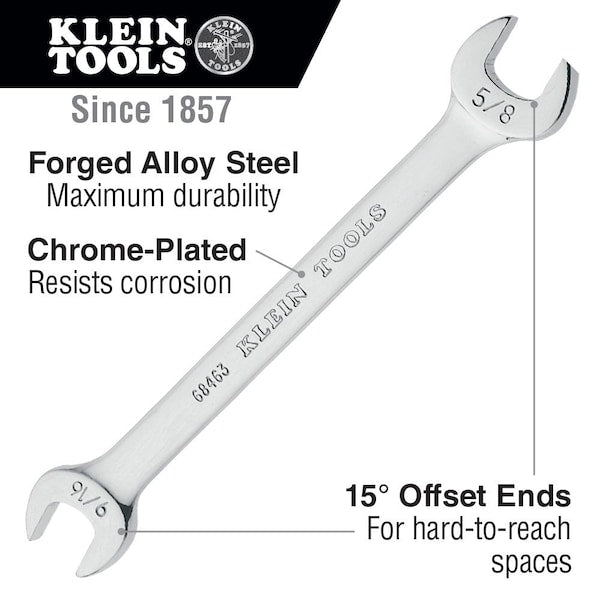 Open-End Wrench 9/16-Inch, 5/8-Inch Ends