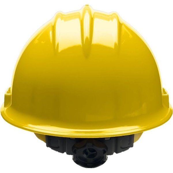 Front Brim Hard Hat, Type 1, Class C, Ratchet (6-Point), Yellow