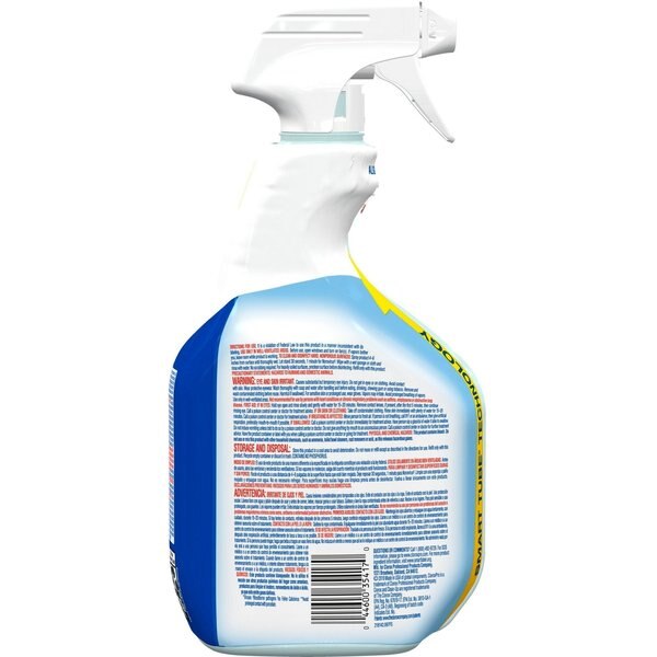 Disinfectant Cleaner, 32 oz. Trigger Spray Bottle, Unscented, Clear