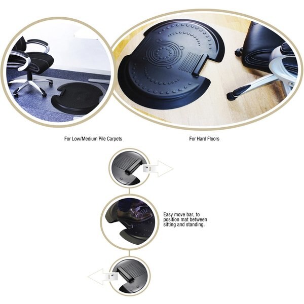 Chair Mat, Contoured, Without Floor, Clear