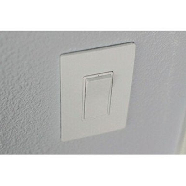 Rocker Wall Plate, Number of Gangs: 1 Plastic, Smooth Finish, White