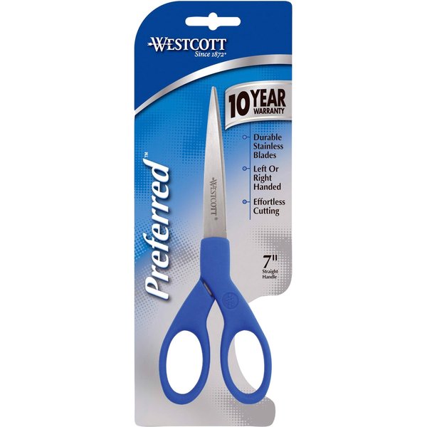 Multipurpose, Scissors, Straight, 7 In. L