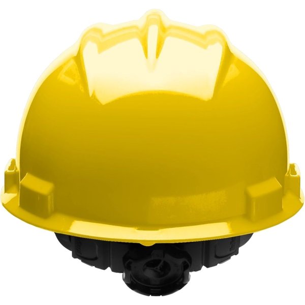 Front Brim Hard Hat, Type 1, Class E, Ratchet (4-Point), Yellow