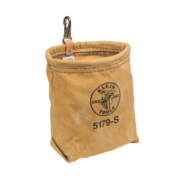 Tool Pouch, Water-Repellent Bag with Snap Clip, 7.5 x 7 x 3.5-Inch