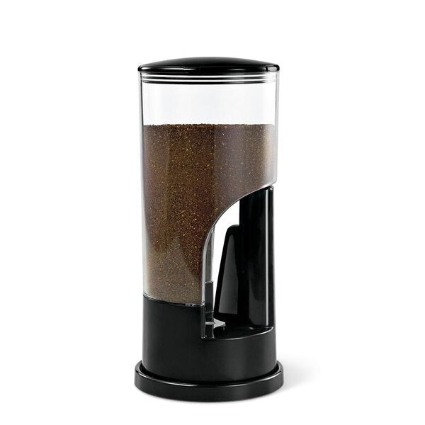 Coffee Dispenser, 8 oz., Black/Chrome